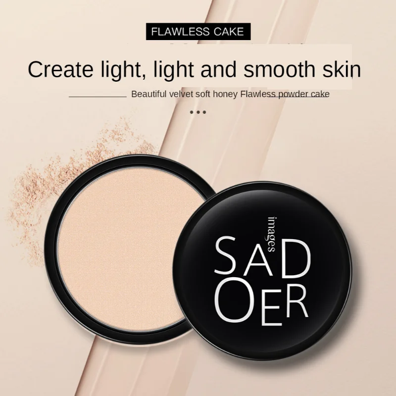 Velvet Soft Honey Flawless Powder Foundation Light and Breathable Make-up Oil Control Not Easy To Take Off Powder Foundation