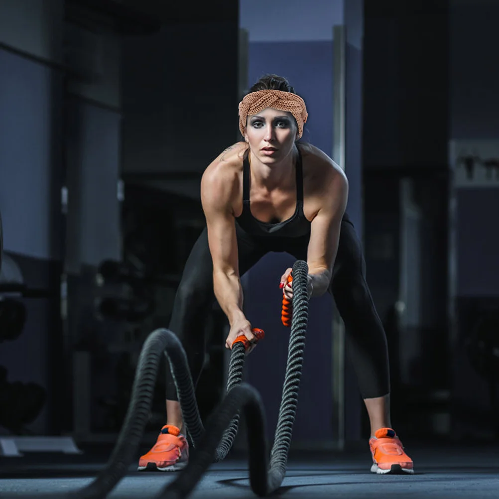 4 قطعة محبوك الأذن دفئا عقال الشتاء أشرطة رأس للنساء الدافئة مريحة رباط شعر مع أزرار جانبية يندبروف أنيق