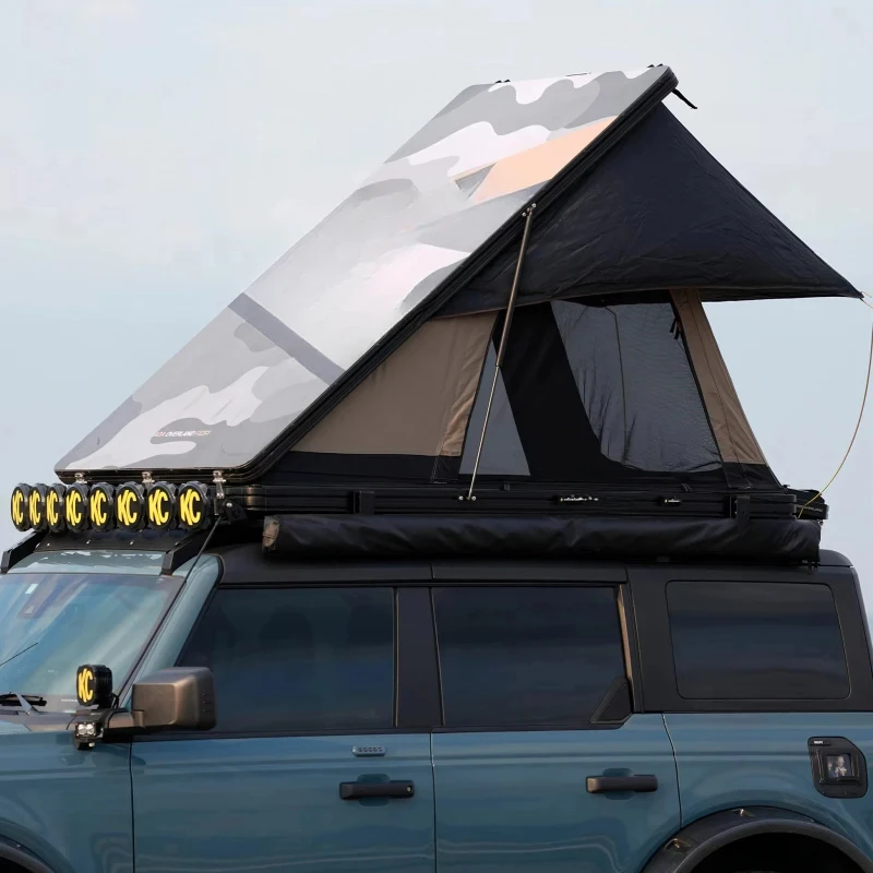 Offgrid Quality High Strength Waterproof Aluminum Shell Pop-Up Automatic Car Rooftop Tent Fo Leak-Resistant