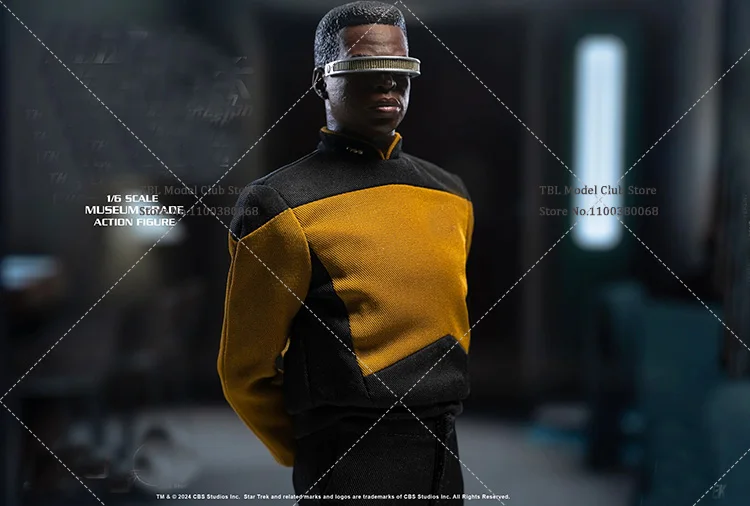 In Stock Original 1/6 Scale Male Soldier Commander Blind Geordi Special Edition Full Set 12inch Movable Action Figure Doll