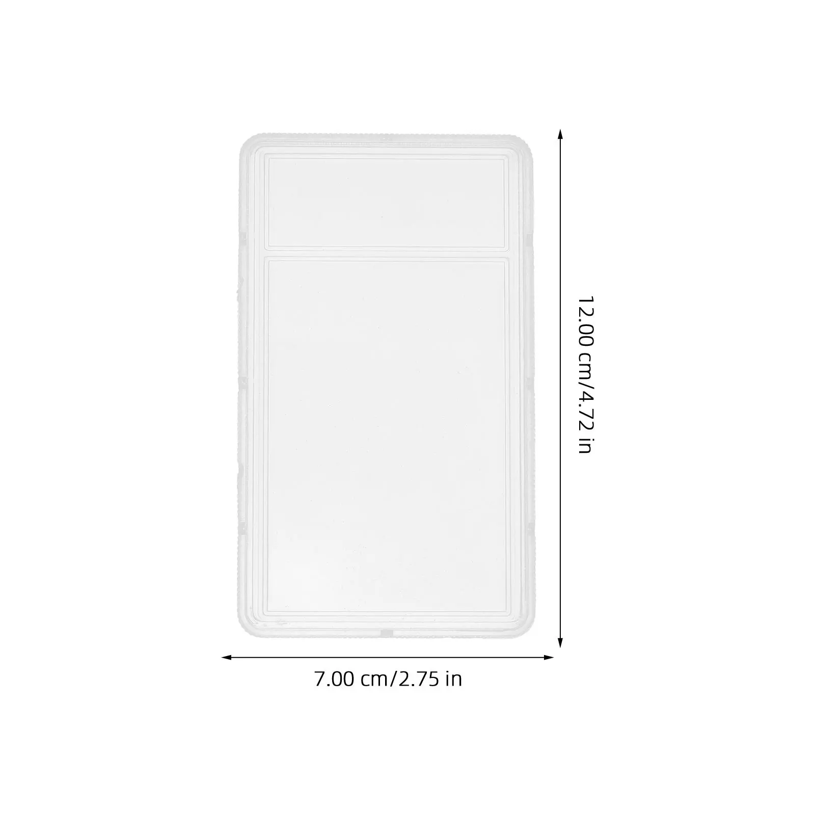 Stamp Storage Box Large Capacity Clear Plastic Organizer For Stamps Coins Cards Waterproof Case Business Card Holder