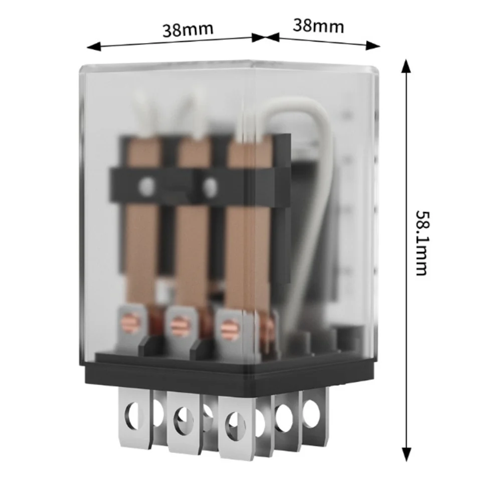 G30F 30A Intermediate Switch 11-Pin High Current AC Electrical Component For Industrial Control Panels And Heavy=Duty Equipment