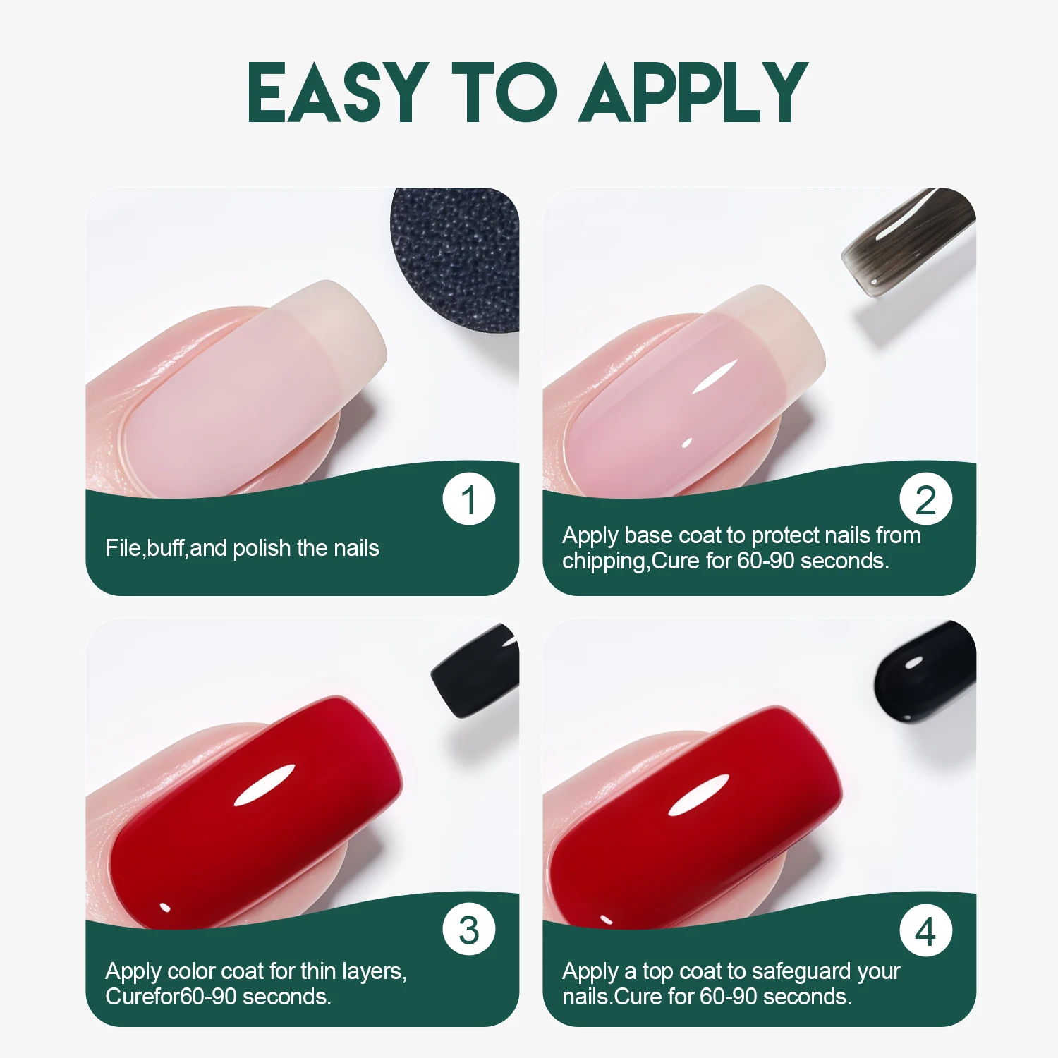 Nailpop أعلى قاعدة معطف هلام HEMA/TPO الحرة المهنية نقع قبالة الأشعة فوق البنفسجية/LED معالجة طويلة الأمد بريق سهلة مانيكير الفن كيت واضح 2 قطعة #5