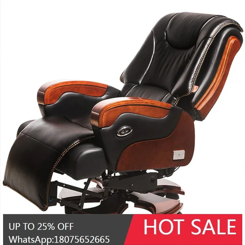 

Luxury President Boss Office Leather Business Recumbent Computer Chair