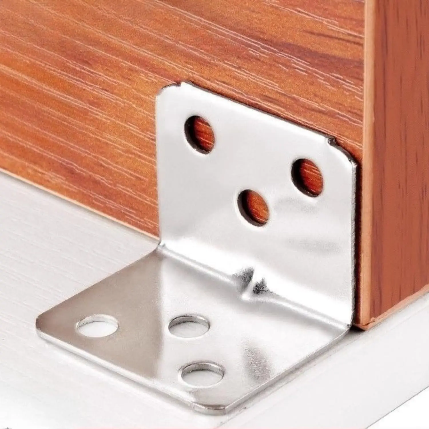 20/40pcs Right Angle Corner Bracket Fasteners, Used for Furniture, Tables, Chairs, Cabinets, L-Shaped Corner Brackets