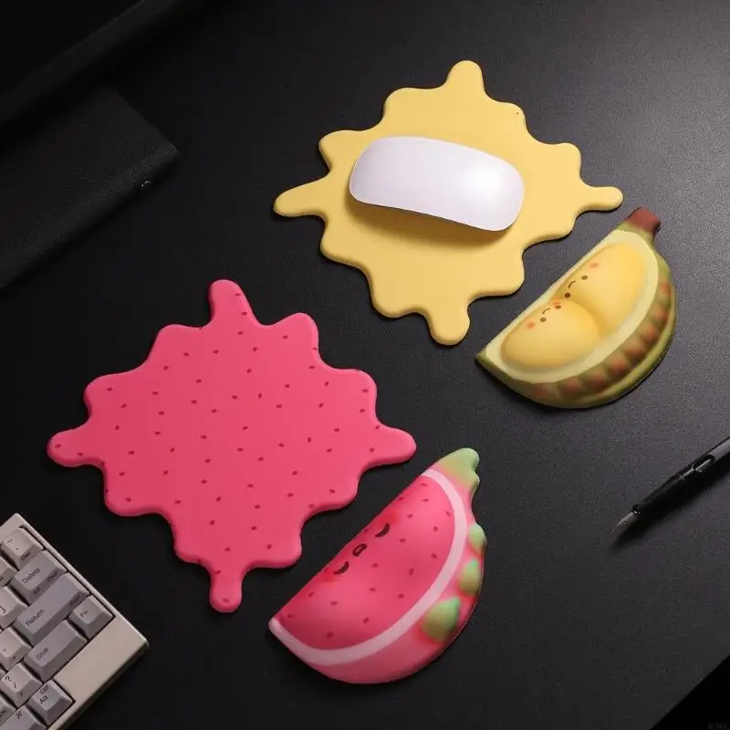 Ergonomic Wrist Support Mouse Pad In Fun Fruit Pattern For PainFree Computer Work And Gaming 896C
