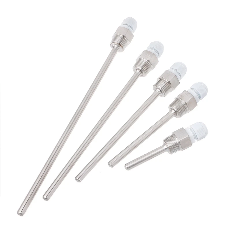 Compact Temperature 50/100/150/200/250mm Stainless Steel thermowell NPT Thread for Temperature Sensors