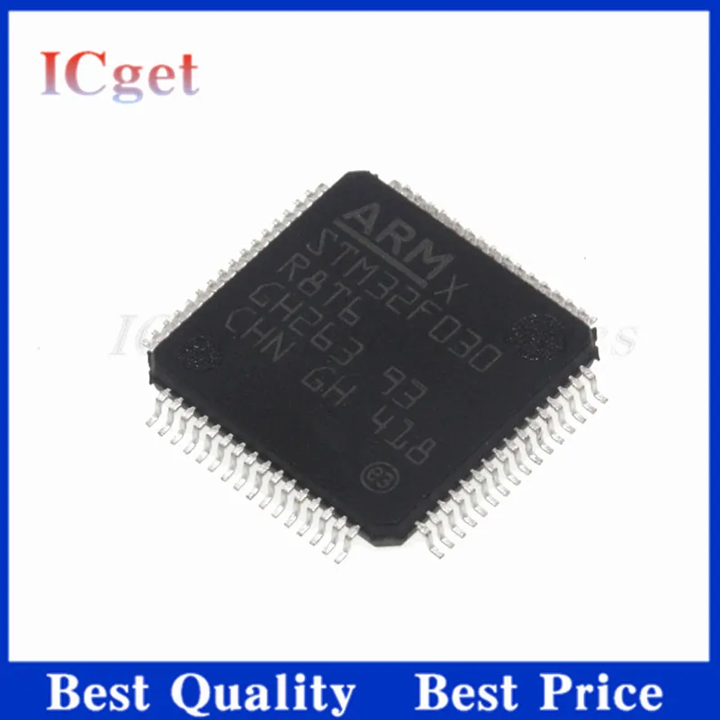 5Pcs New original STM32F030R8T6 LQFP-64 ARM Cortex-M0 32-bit microcontroller MCU