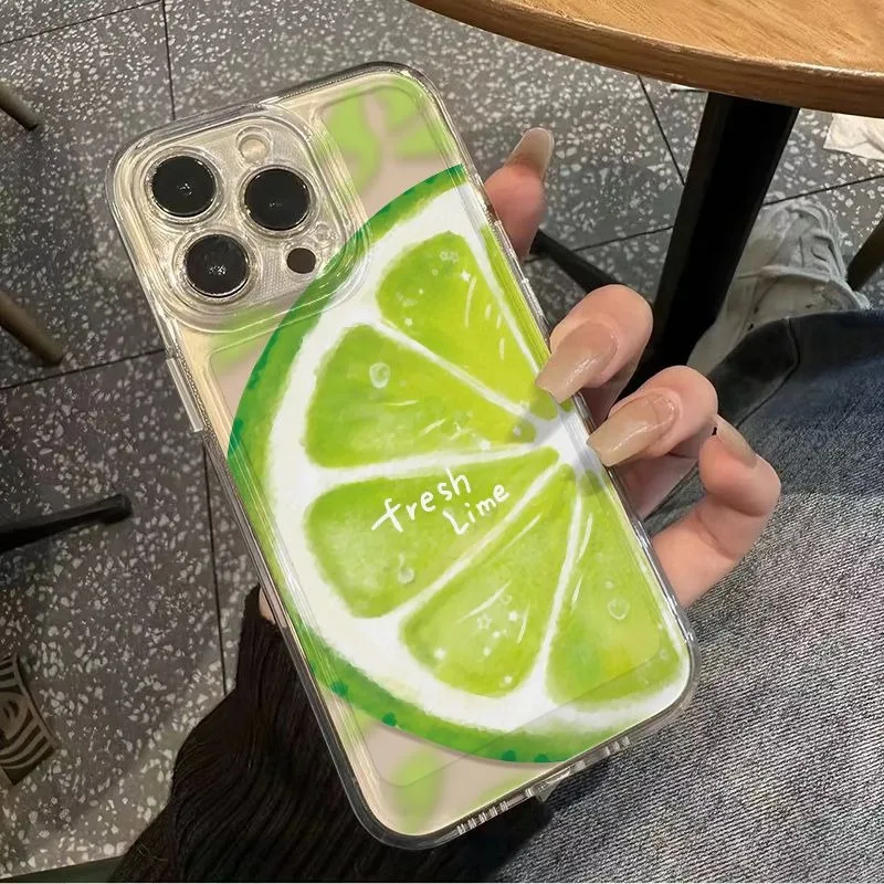 Funda de verano con diseño de rodajas de limón grandes para Samsung A06 A04E A05S A04 A55 A54 A35 A14 A15 A15 A34 A24 A23 A21S A56 M55 M54 M23 M53 M33