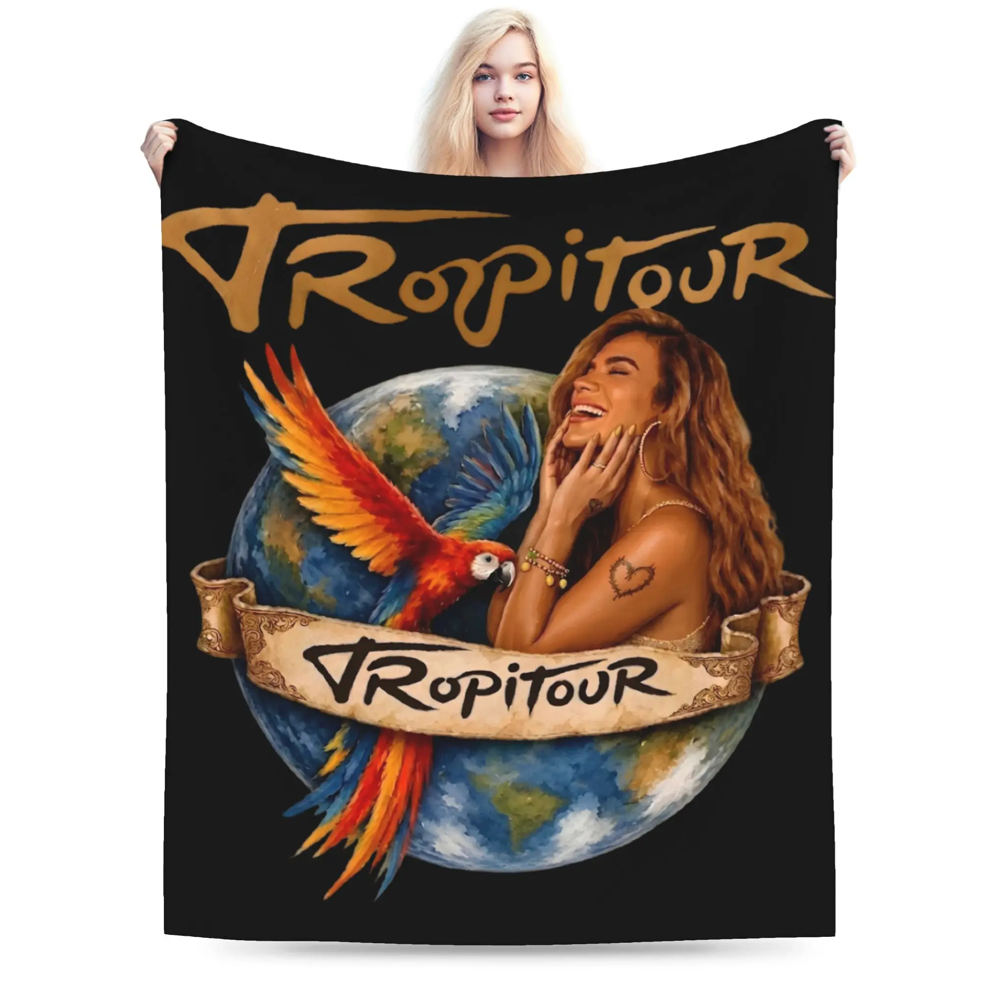Comfortable No Me Arrepiento De Sentir Tanto Karols G NMADST  Blanket Stuff Bedding Decorative Throw Blankets Super Warm Flannel