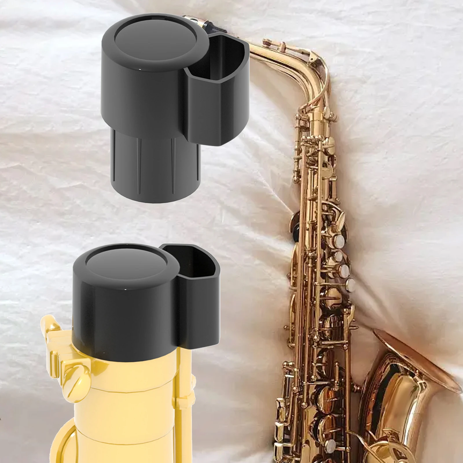 Alto Saxophone End Plug Sax Mouth End Cap Replacement Cover for Woodwind Instrument Care Sax Bent Neck Key