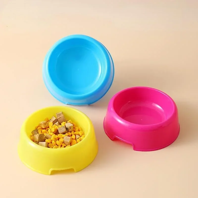 Pet Bowls Dog Cat Plastic Food Feeding Water Dish Bowl Feeder Pet Supplies  товары для собак  accesorios para perros