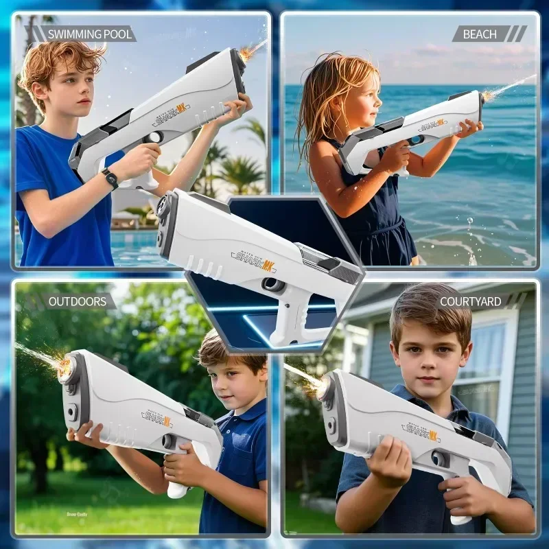 Simulated Firing Electric Water Gun Adults Children Shooting Game Automatic Water Absorb Water Blasters Summer Outdoor Kids Toys S0B96216C3D0B43E4Ade3Ec1E63A0Fa84P
