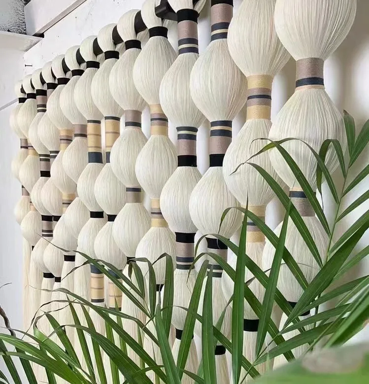 Home Decor Luxury 3D Painting Handmade Weaving Wall Hanging Yarn Crochet Art Cotton Fiber Wall Art