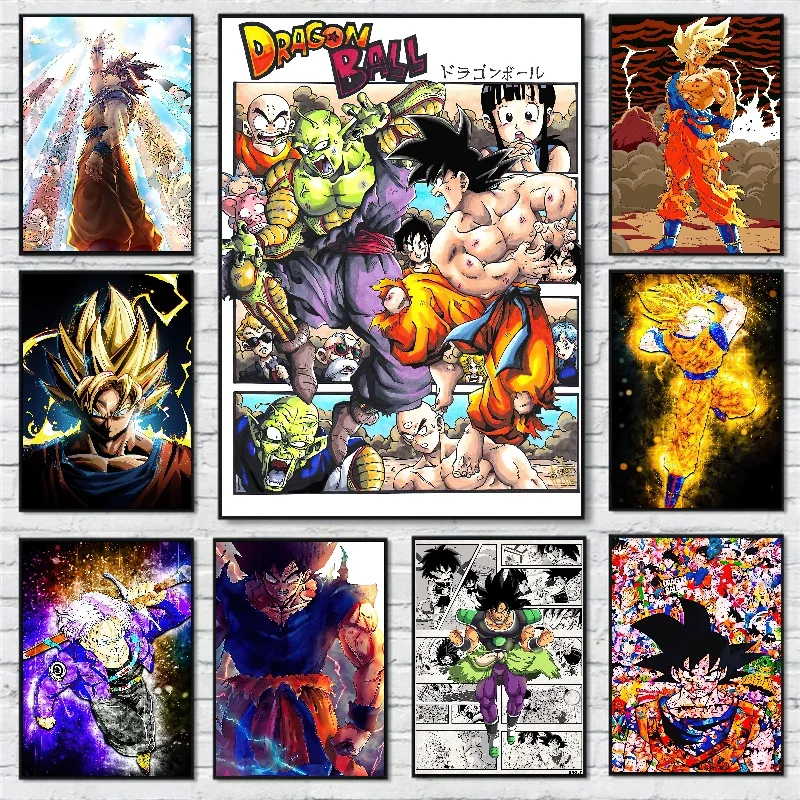 Classic Japanese Anime Broli HD Canvas Painting Dragon Ball Poster Prints Mural Pictures Wall Art Living Room Anime Home Decor