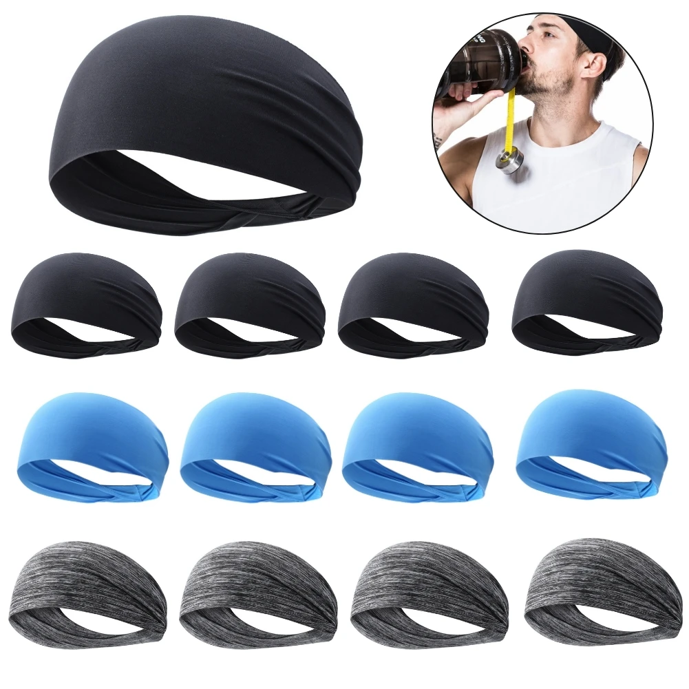 

1-10PCS Hair Band Hair Ribbon Women Men Fitness Elastic Headband Turban Sweat Absorption Breathable Quick Drying Outdoor Sports