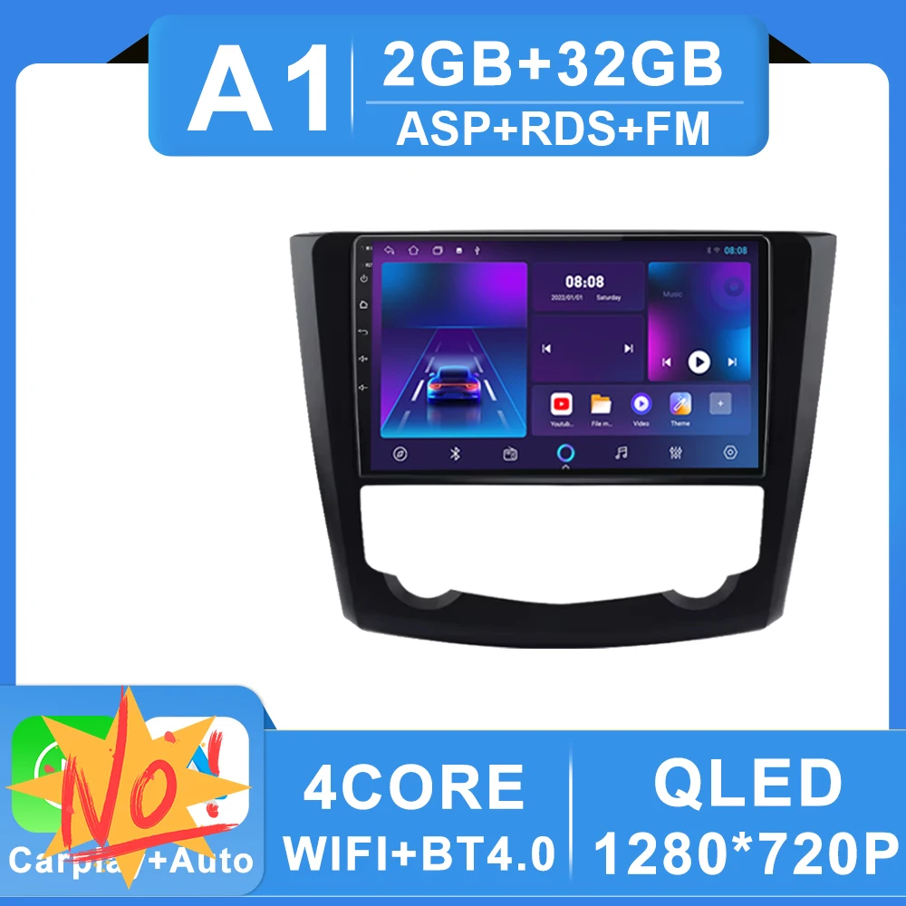 Android 16 Autoradio Voor Renault Kadjar 2015-2019 Navigatie GPS Multimedia Video Player Stereo wifi + 4G Carplay auto 2 DIN DVD