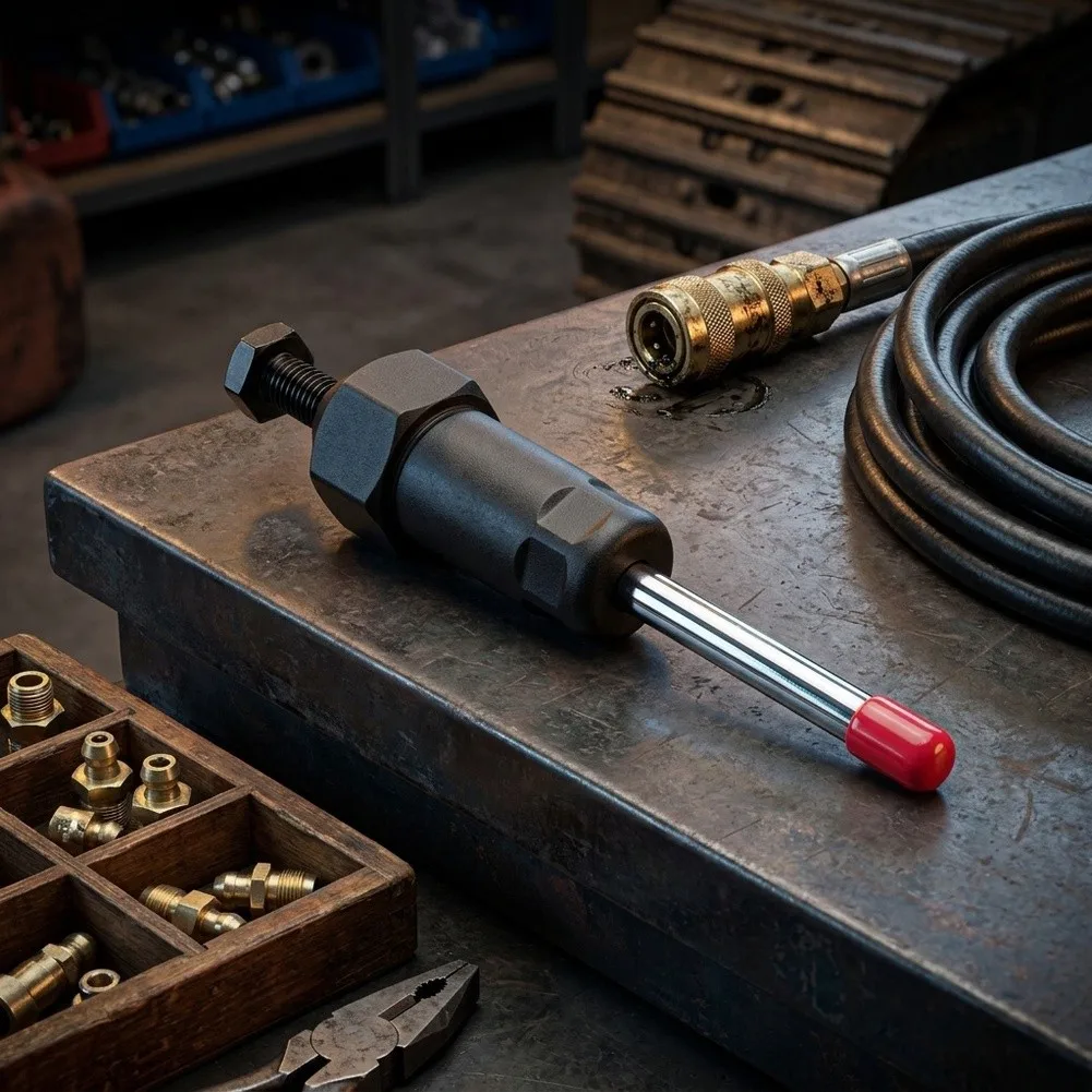 Heavy Grease Fitting Cleaner Tool For Zerk Unclogging High Pressure Spiral Press Mechanism Fittings Machinery Maintenance Tool