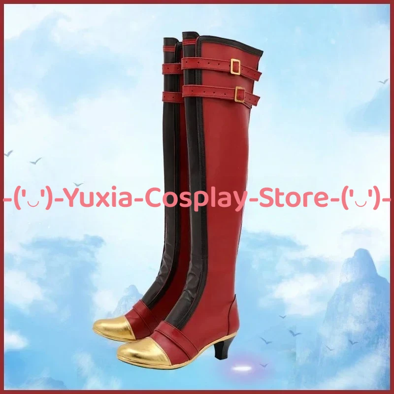 Yuxiacosplay! Ensemble Stars! Buty do cosplayu Miki Kagehiry, rekwizyt postaci z gry, skórzane botki z PU, kostium na Halloween, karnawał, imprezę.
