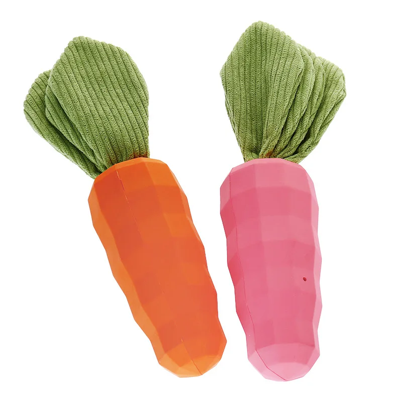 Juguete masticable con sonido de zanahoria para perros pequeños - imagen 2