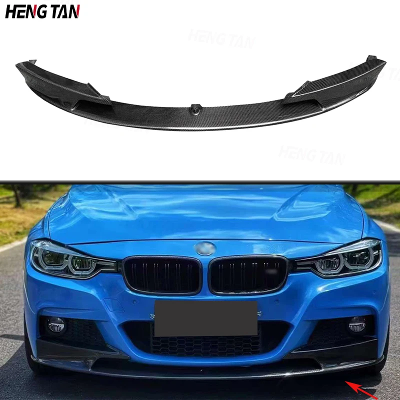 For BMW 3 Series F30 F31 M Sport 2013 - 2017 Front Bumper Splitter Front Lip Chin Spoiler Diffuser Parts Carbon Fiber Body kit