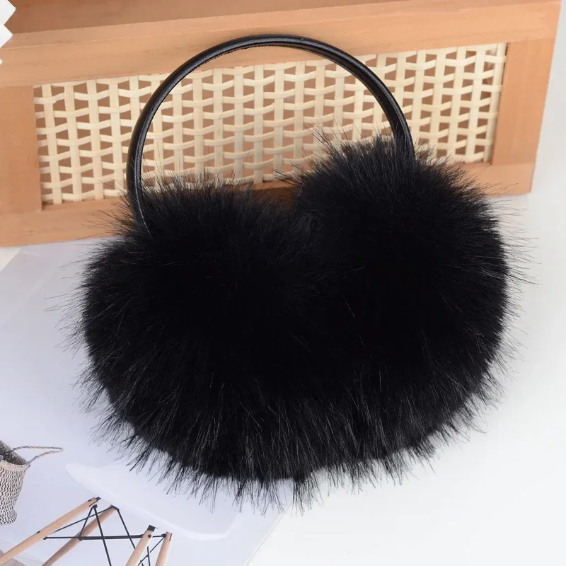 Mulheres inverno protetores de orelha de pele do falso grosso quente macio falso pele de raposa earmuffs meninas moda alta qualidade falso pele de raposa proteção de orelha