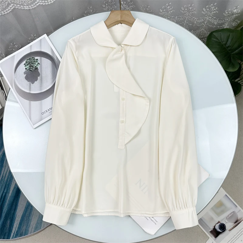 

Limited Edition Elegant Style Long Sleeve Commuter Versatile Floral Shirt Women's Premium Quality Fashionable Top for Autumn