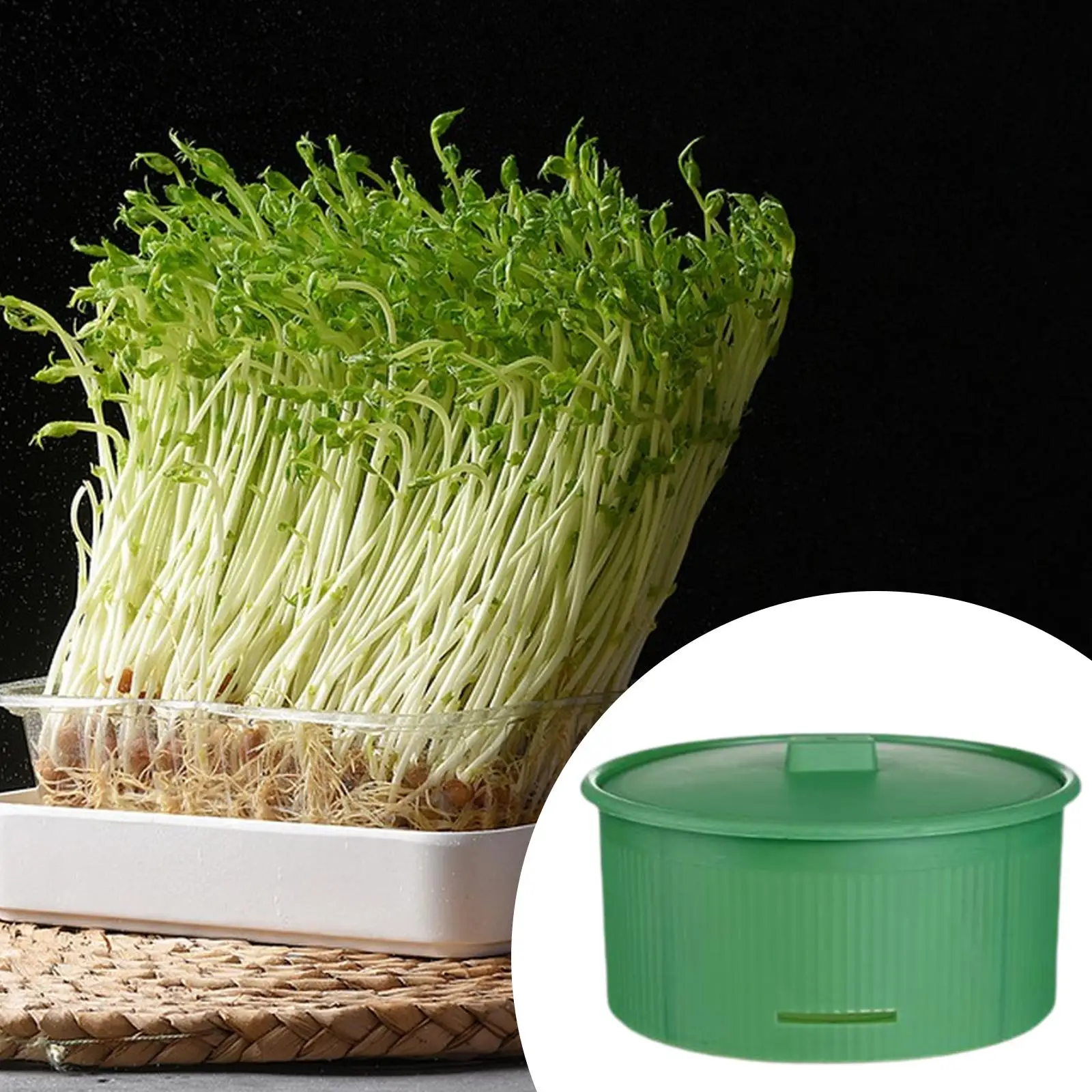 

Лоток для ростков, домашний прочный многоразовый лоток для выращивания ростков для микро-зеленой фасоли