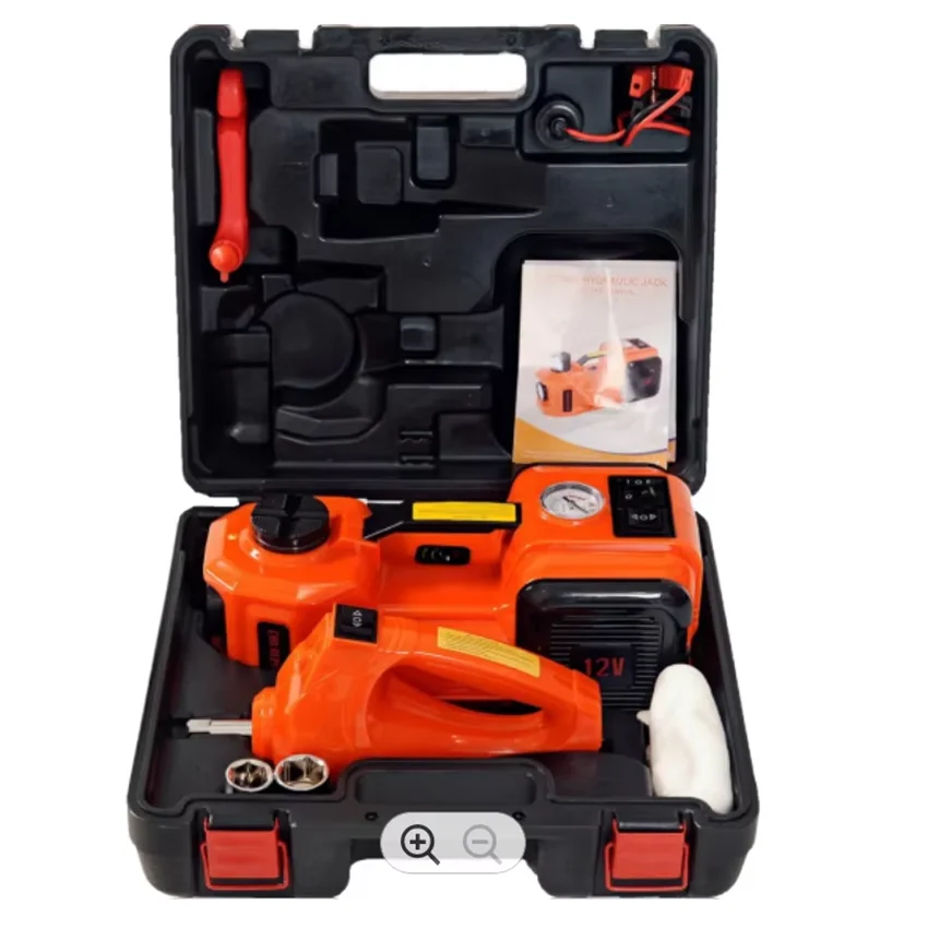 

TRANRICH Car Jack SET 3 in 1 Electric Hydraulic Jack 12V 5T for Car with Electric Wrench