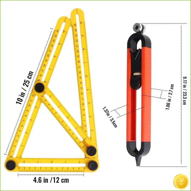 

Инструмент для профилирования формы калибра, инструмент для профиляции профилятора с замком, измерительный инструмент, репликатор формы для деревообработки, прочный