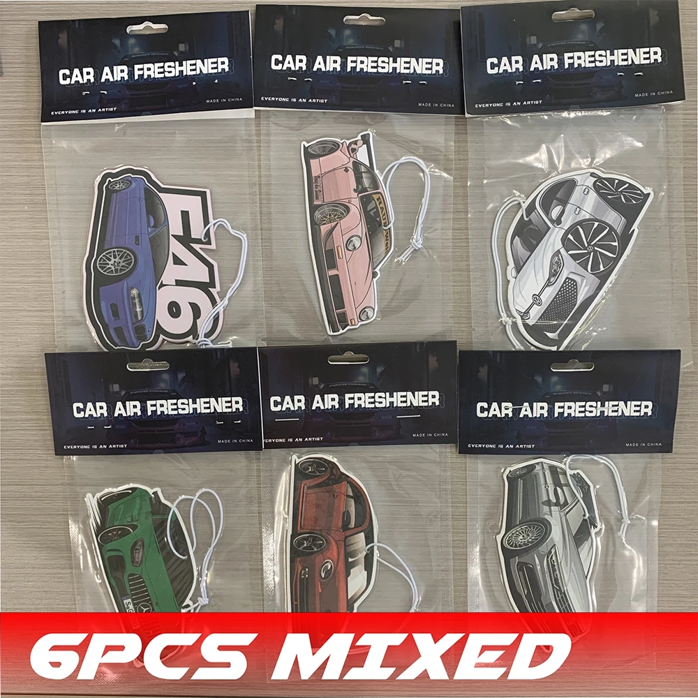 

JDM style 6-piece Car pendant ornaments car air freshener