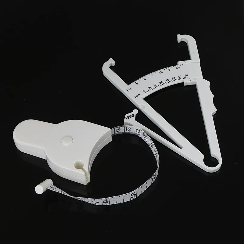 0-70mm Body Fat Tester Body Fat Caliper Measure Tape Automatic Retract Sports Body Measuring Tape Waist Chest Arms Legs Measurem