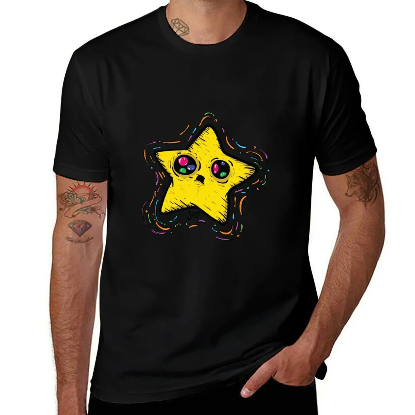 Trippy Star T-Shirt quick drying vintage anime figures plus size clothes mens graphic t-shirts pack