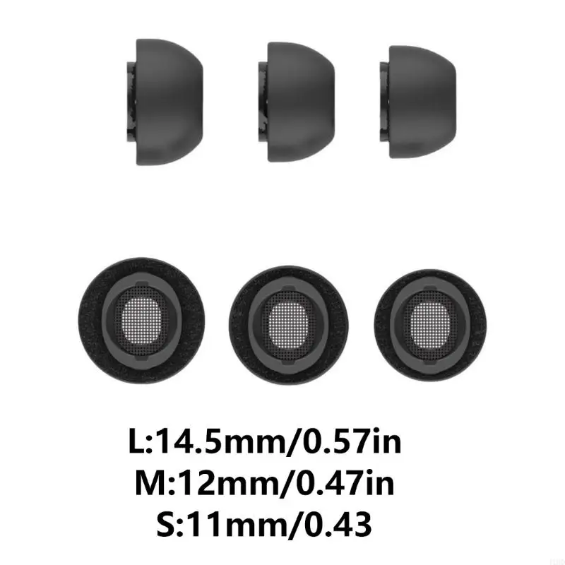 J1HD أطراف أذن إسفنجية مريحة لسماعات Buds 3Pro بديلة آمنة لسدادات الأذن