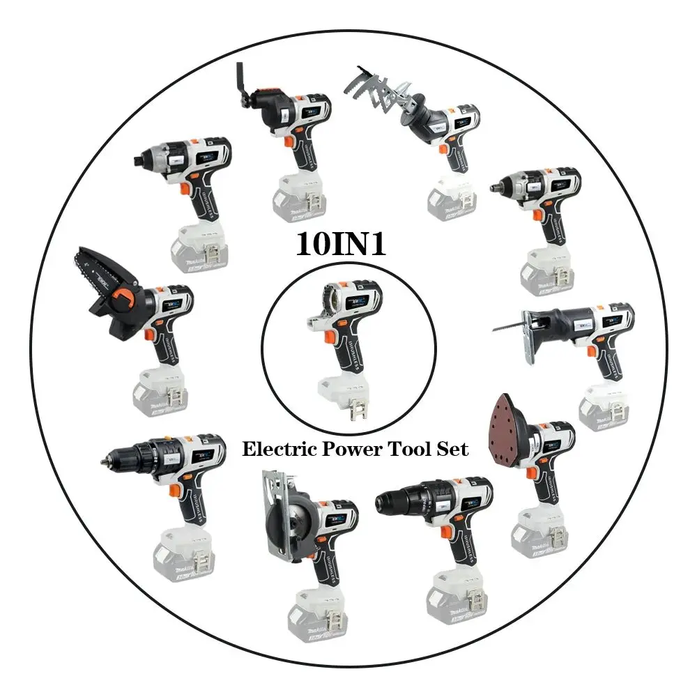 NEWONE 15-in-1‘ s Drill Reciprocating SAW Oscillating Tool driver Circular Saw Chainsaw Single Part/attachment, not combo kit