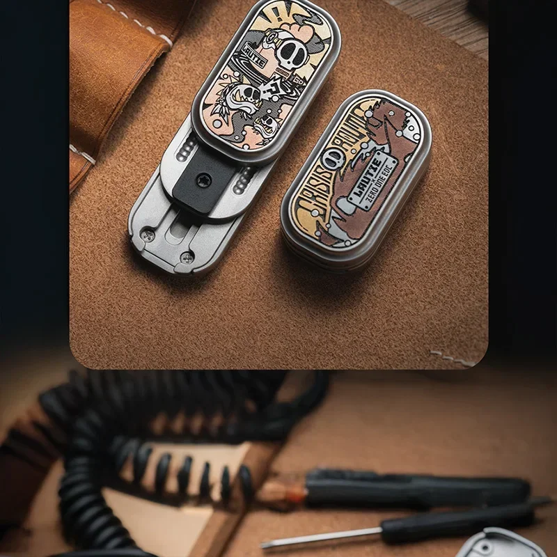 01EDC & LAUTIE Crisis Route الميكانيكية دفع Sluder لعبة معدنية لعبة القلق بأطراف الأصابع محدودة إلى 500 قطعة #5