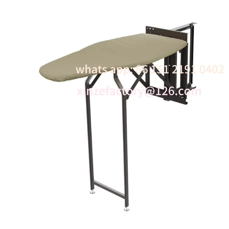 Customizable wardrobe ironing board high temperature resistant side ironing board foldable telescopic inner wall mount