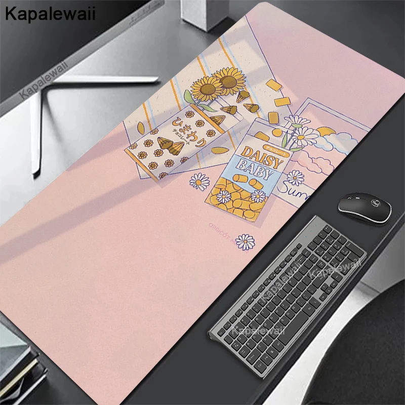 

Горячий аниме розовый коврик для мыши с оверлоком xxl, настольная клавиатура, настольный коврик, милый розовый коврик серии, игровой настольный коврик, компьютерные аксессуары