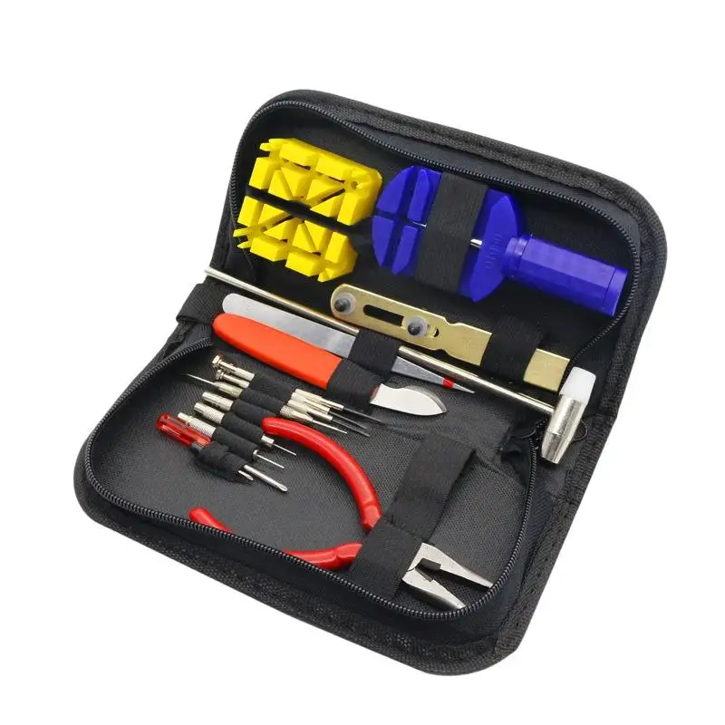 Uhrenreparatur-Werkzeugset, tolles Geschenk für Uhrensammler, Gehäuseöffner, Armbandentferner, Schraubendreher, Hebelwerkzeug zur Uhrenanpassung – Detail 14