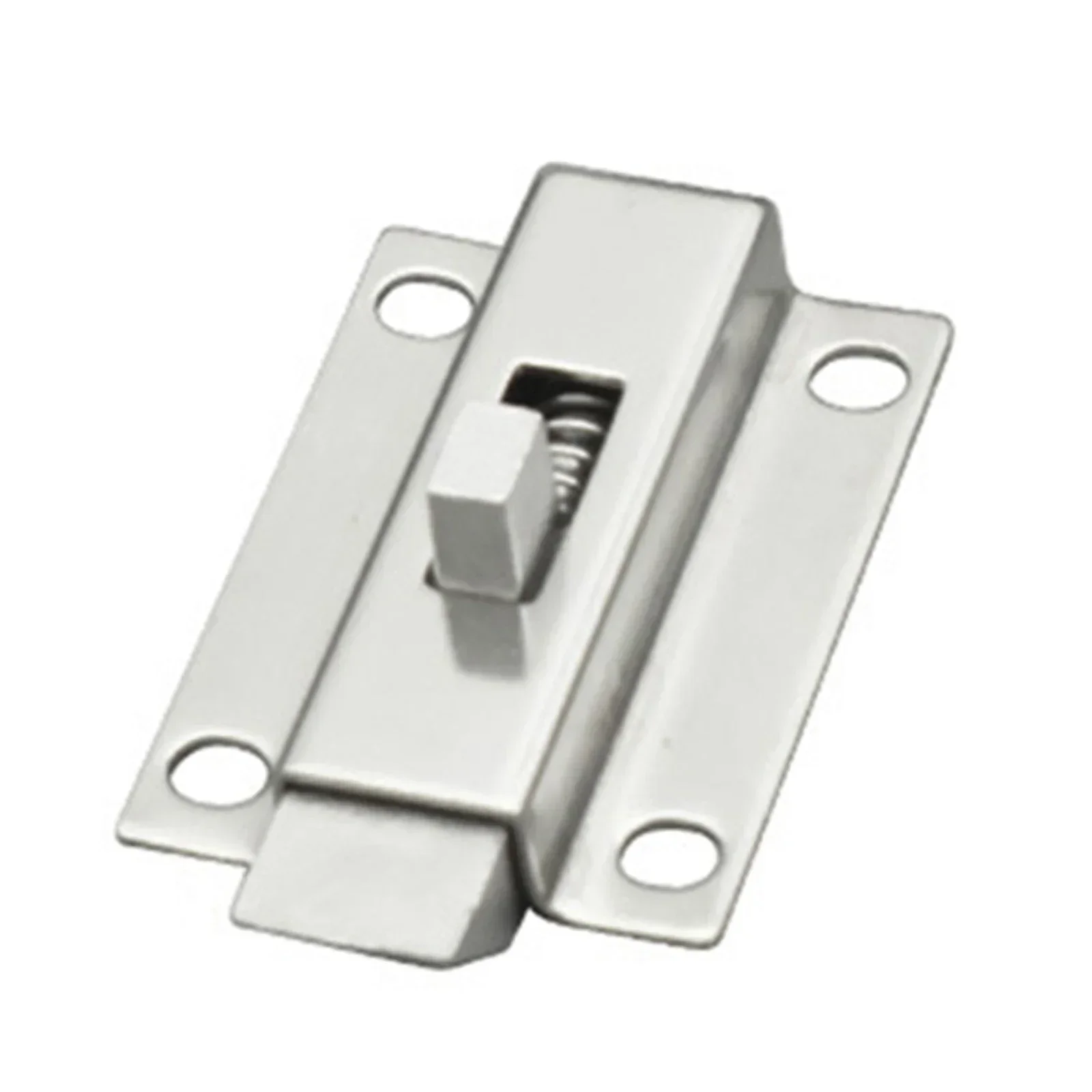 Spring Bounce Lock New Stainless Steel 50mm/2 Inch Automatic Spring Loaded Latches Replacement Door Hinges Automatic Latch Lock