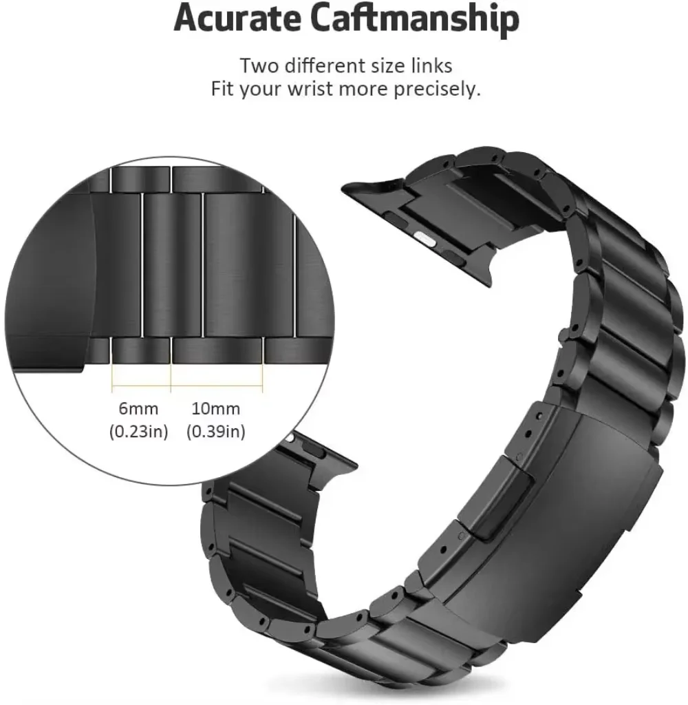 Titanium Metal Strap for Apple Watch Band Ultra 2 49mm 10 42mm 46mm Bracelet for iWatch 9 8 7 45mm 41mm 6 5 4 SE 44mm 40mm Belt