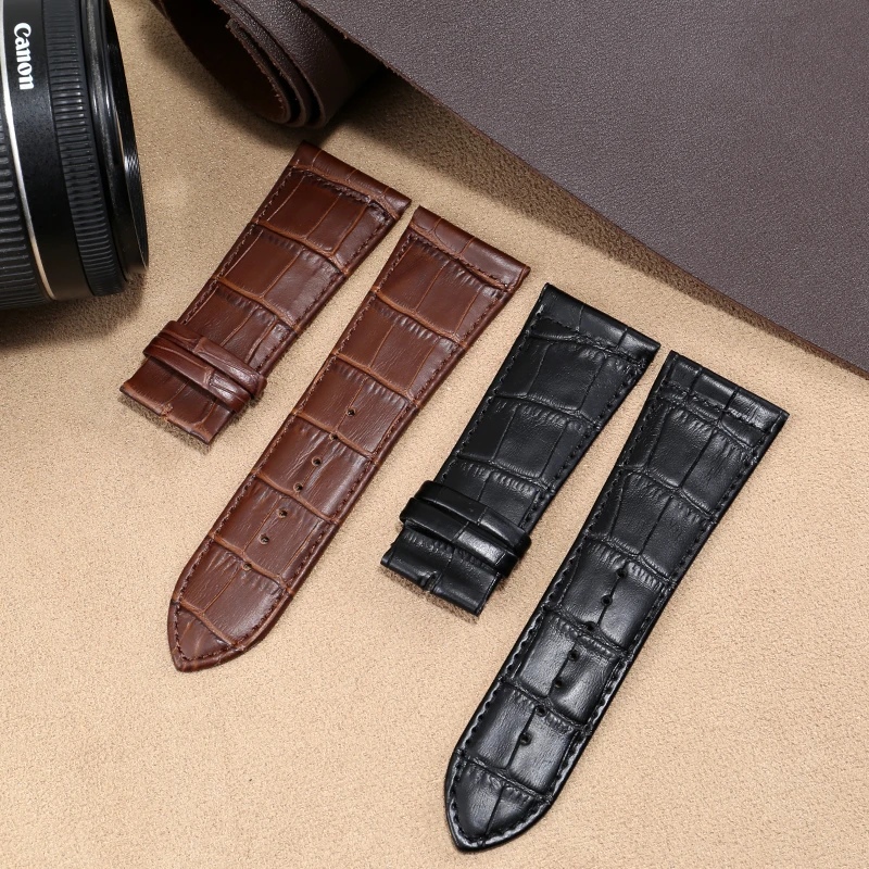 Genuine Leather Watchband With Substitute Frank Muller 6002M 6000H Series Cowhide Strap For Men And Women 22/26/30mm