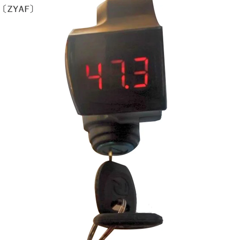 [ZYAF.] دراجة كهربائية الإبهام خنق الجهد عرض مفتاح الطاقة مع قفل المفتاح