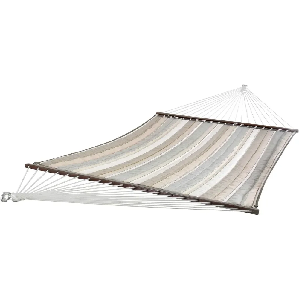 

Hammock Outdoor Furniture Garden Terrace Sunbrella Double Quilted Hammock (450 Lb Capacity) (Dove) Hanging Hammocks for Leisure