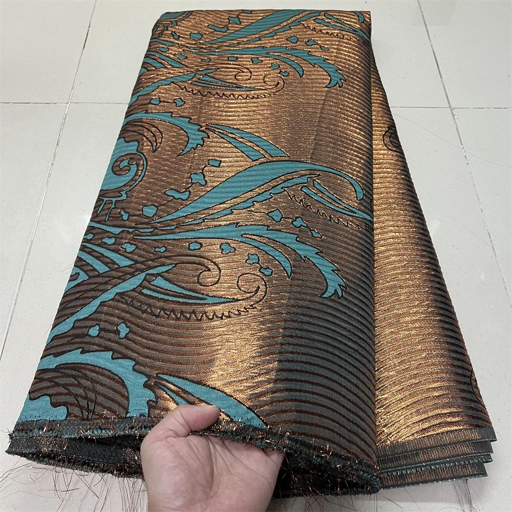 

African Nigerian High-Quality Tulle 2025 Lace Fabric Organza Embroidery for Party Gown Jacquard Wedding Dress 5Yard YXZ187