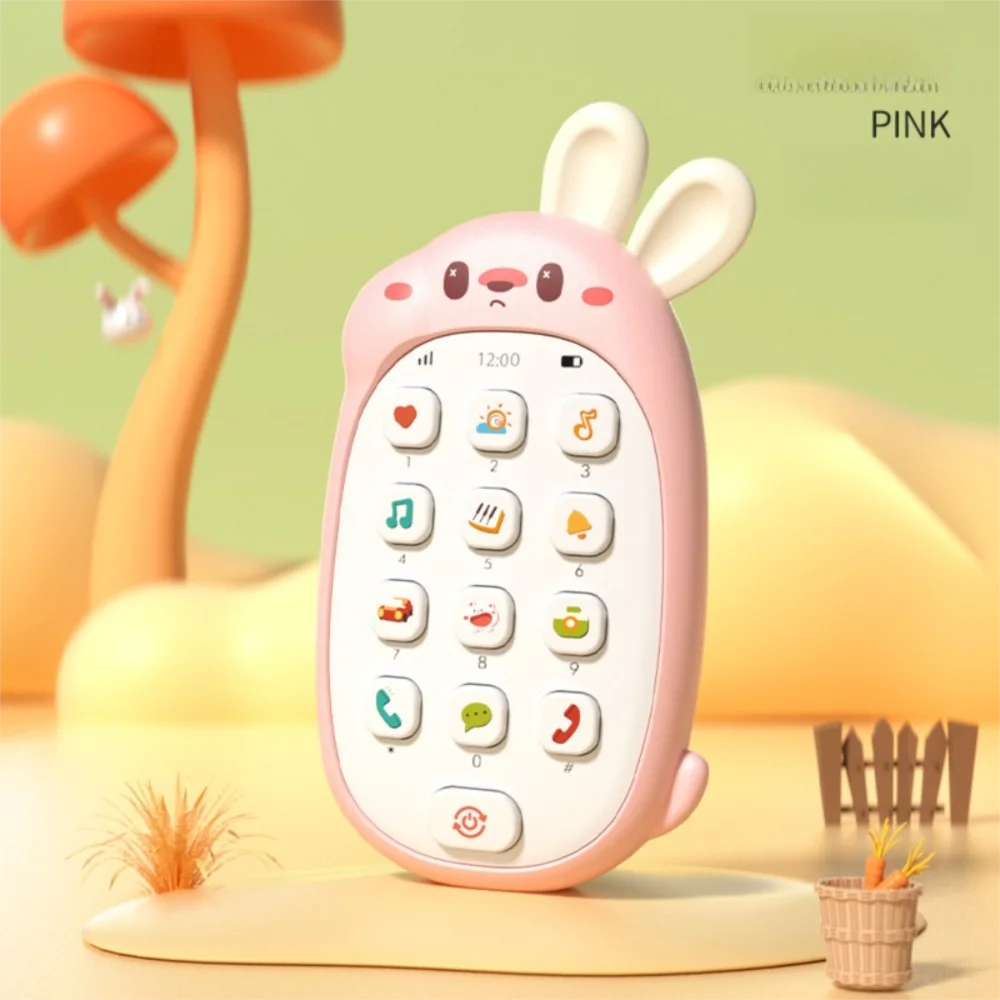 Nowe Symulowane Telefony Komórkowe Zabawka Królik Inteligentny Telefon Zabawka Muzyczna Opowiadanie Edukacyjna Zabawka Puzzle Prezent