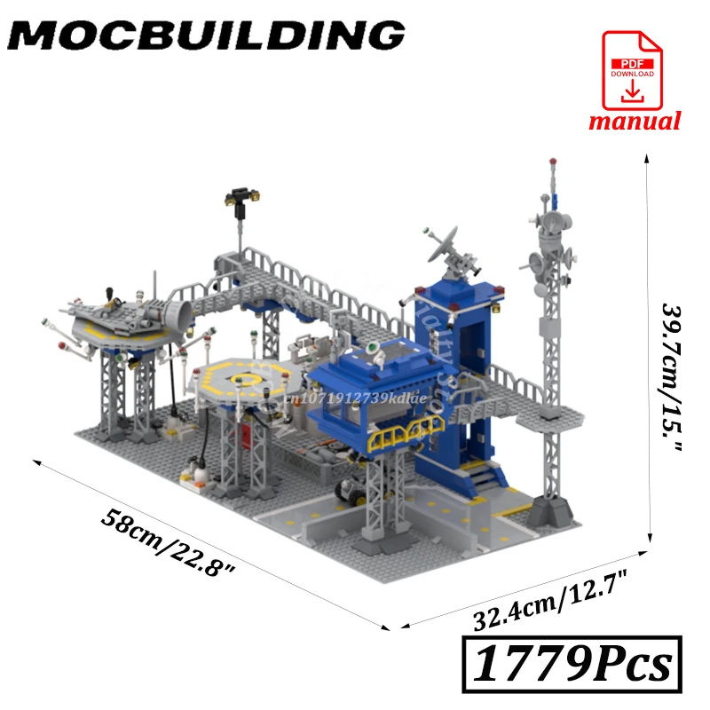 Interceptor Base Blocks MOC Building Space Command Base Bricks Classic Construction Creative Assembly Toys Gifts Presents