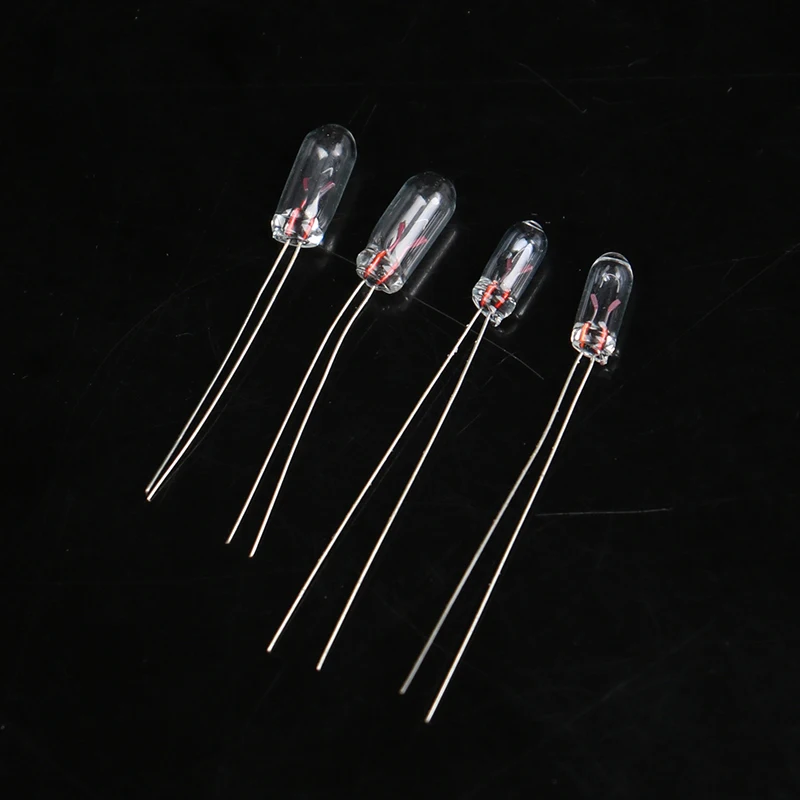 20pcs 3mm 4mm 6V 12V Lamp Light Bulb Miniature Incandescent Filament Rice Edison Rice Miniature Bulb Hot Sale