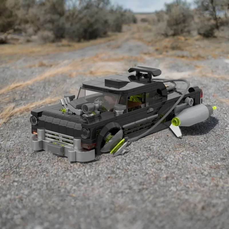 

406 предметов MOC 1955 Chevroleted Bel Air Hover Car, классическая американская модель автомобиля, набор строительных блоков — образовательный подарок на день рождения своими руками