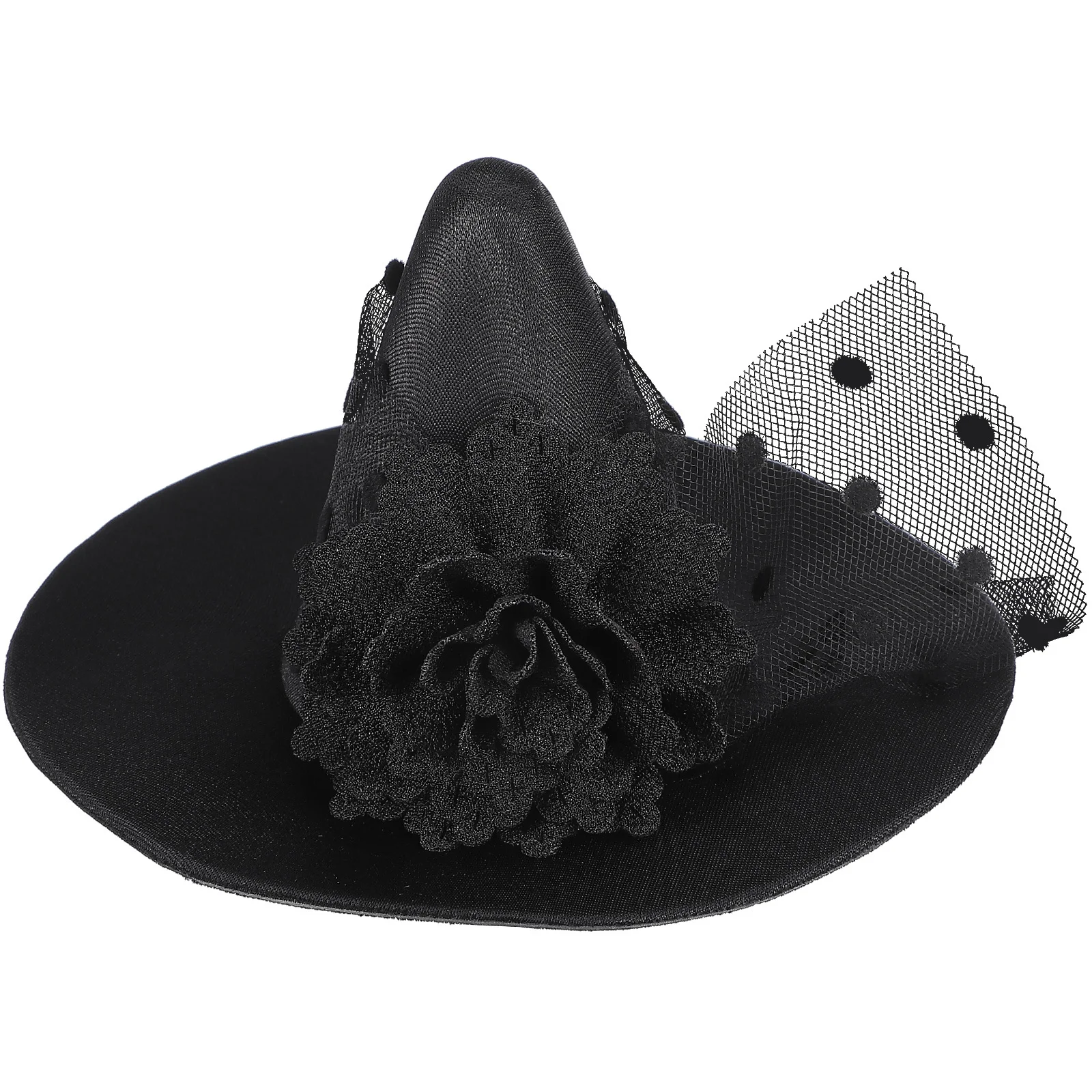 مصغرة خفيفة الوزن القماش حزب ديكور الاطفال زي التبعي حفلة تنكرية صغيرة هالوين قبعة الساحرة قبعة الساحرة الطرف #4